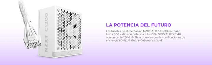 Image du produit NZXT C1200 Gold ATX 3.1 blanc | Alimentation PC 1200W (1200 W)
