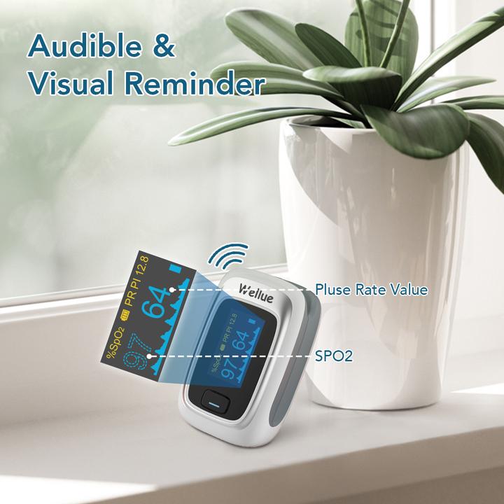 Actual product image ViatomTech P06C Fingertip Oxygen Monitor