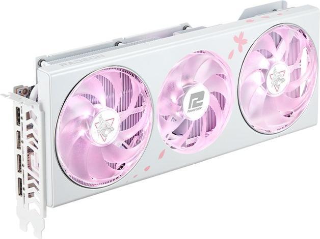 Actual product image Powercolor Hellhound Sakura Radeon RX 7800 XT Limited Edition (16 GB)