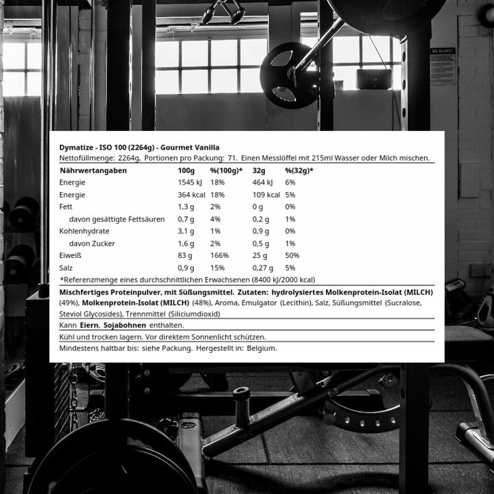 Image du produit Dymatize Iso 100 (Vanille, 1 pcs, 2264 g)