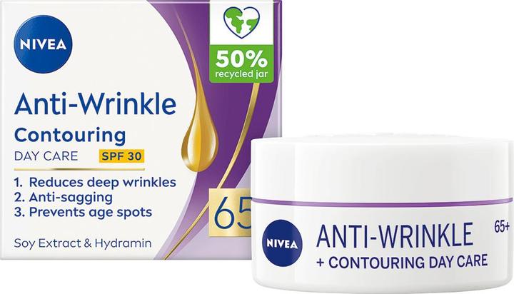 Produktbild NIVEA Anti-Falten Tag 65+ (50 ml, Tagescreme, SPF 30)