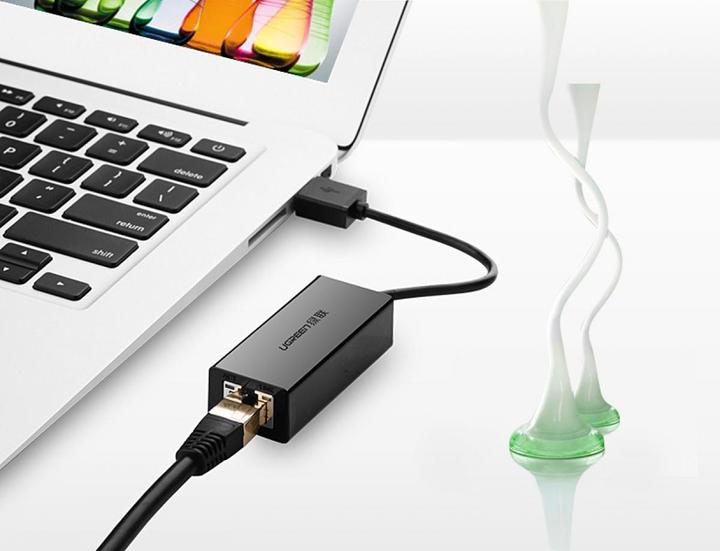 Produktbild Ugreen USB-A 2.0 zu 100Mbps Ethernet Adapter (USB 2.0, RJ45 (1x))