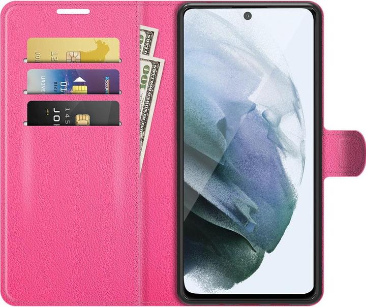 Produktbild Cover-Discount Galaxy S21 FE - Leder Etui Hülle pink (Samsung Galaxy S21 FE)