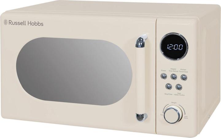 Produktbild Russell Hobbs RHM2044C – Retro Solo Digitale Mikrowelle, 20 L, Creme (EU-Stecker, 20 l)