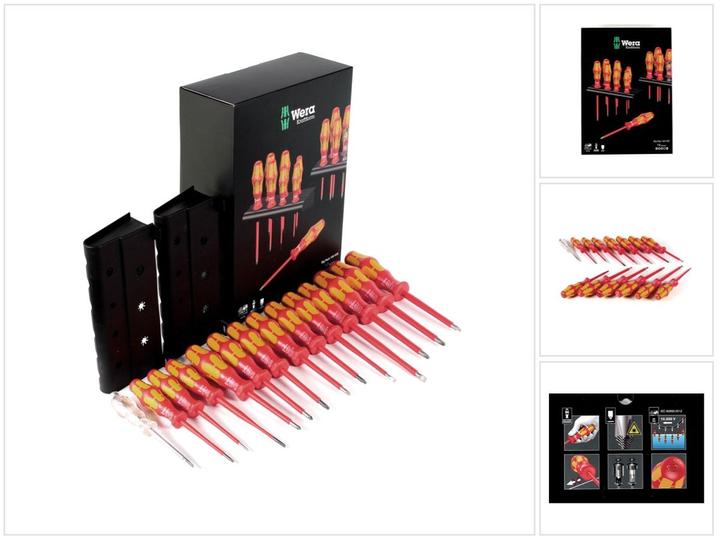 Actual product image Wera Kraftform Big Pack 100 VDE (Torx (TX), Pozidriv cross recess (PZ), Phillipps cross recess (PH))