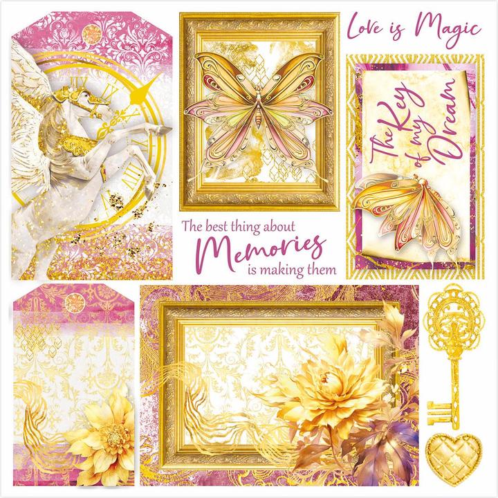 Actual product image Ciao Bella Vellum Paper "Ethereal", 15 x 15 cm, 6 sheets (90 g/m², 6 x)