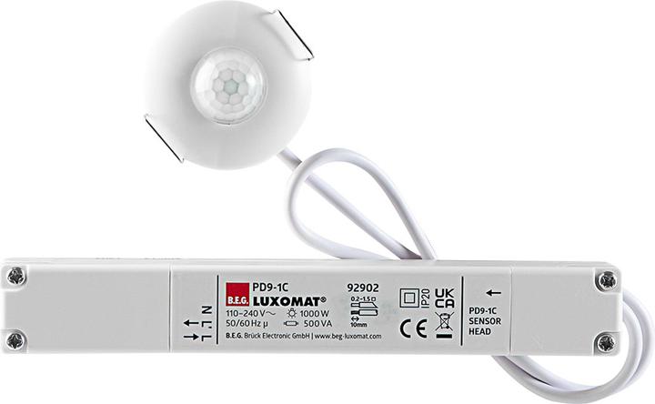 Immagine prodotto BEG 92902 Mini rilevatore di movimento PD9-1C-EN RAL9010 (12 m)