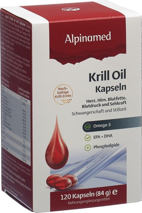 Actual product image Alpinamed Krill Oil Capsules (120 Piece, Capsules, 140 g)