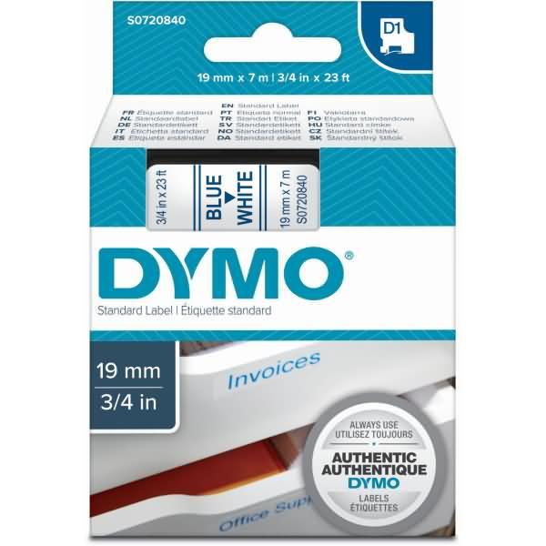 Actual product image Dymo S0720840 Standard tape (1.90 cm, Blue)