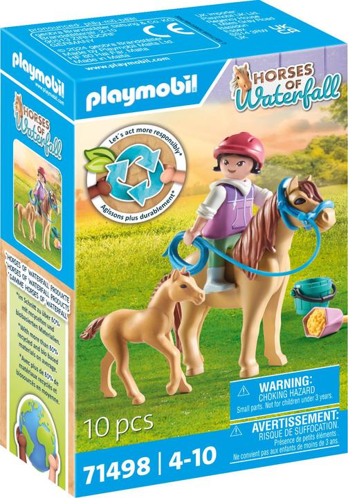 Produktbild Playmobil Kind mit Pony und Fohlen (71498, Playmobil Horses of Waterfall)