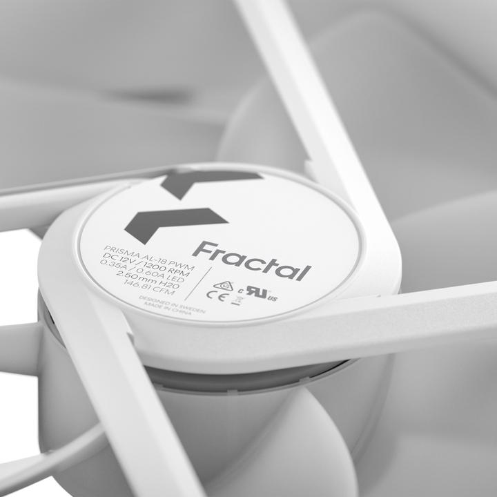 Actual product image Fractal D. Prism AL-18 ARGB PWM White FD-FAN-PRI-AL18-PWM-WT (180 mm, 1 x)