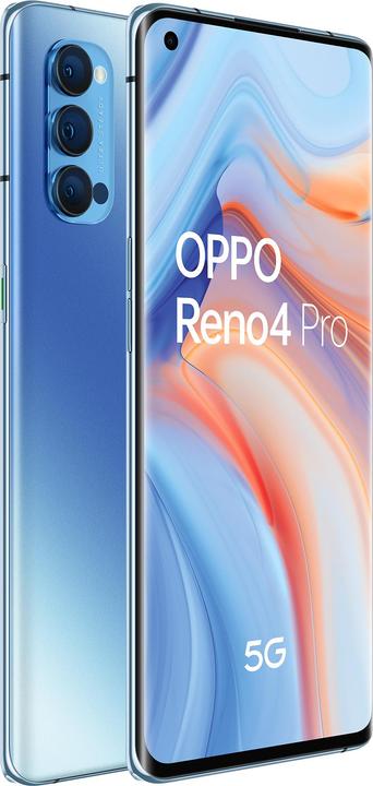 Actual product image OPPO Reno4 Pro (256 GB, Galactic Blue, 6.50", Dual SIM, 48 Mpx, 5G)