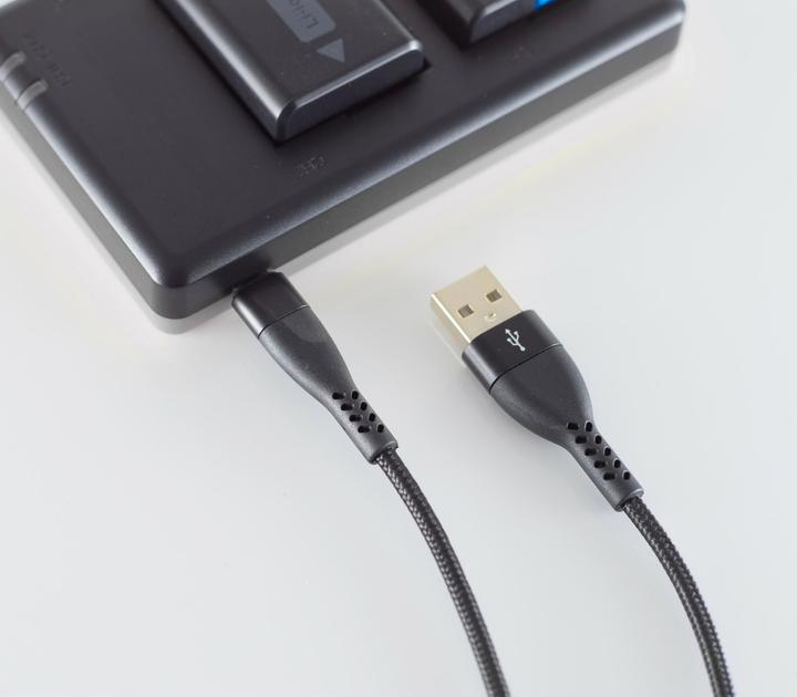Actual product image Shiverpeaks PRO Series II USB 3.1 cable, C male- C male 1.0 m, gold plated contacts, braided textile edge (1 m, USB 3.2 Gen 2, 100 W)