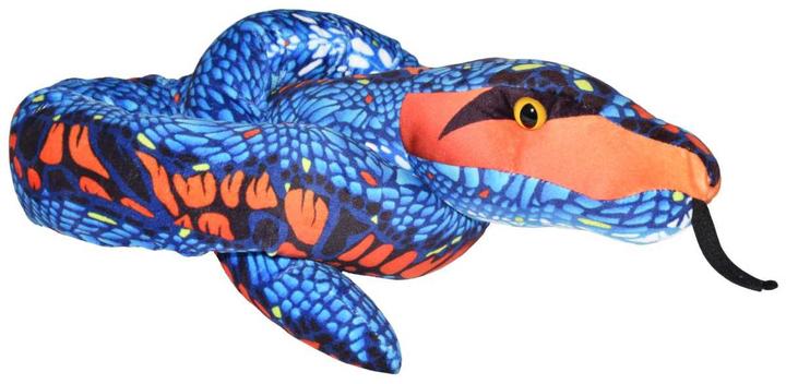 Produktbild Wild Republic Plüsch Schlange blau und orange 137 cm