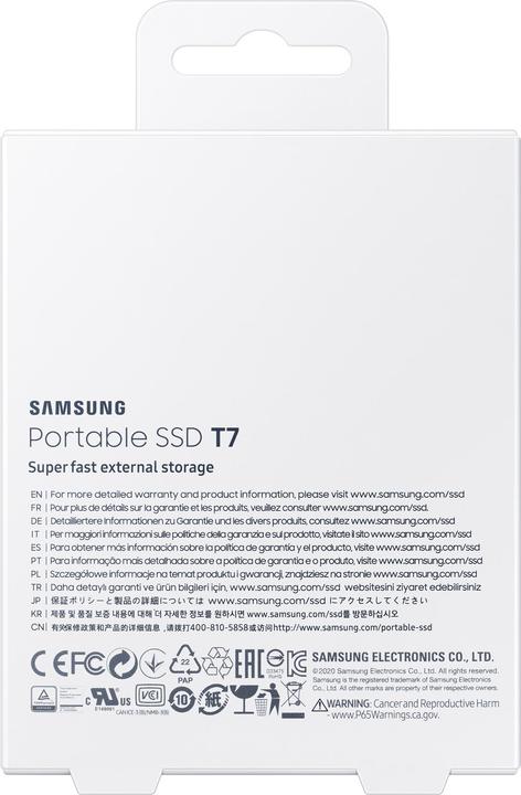 Actual product image Samsung Portable T7 Titan Grey (500 GB)