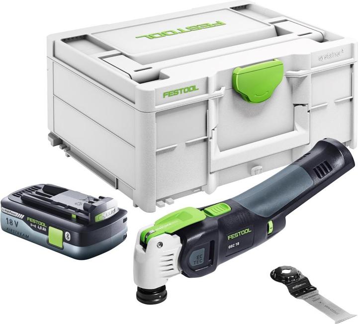 Immagine prodotto Festool VECTURO OSC 18 Basic Oscillatore a batteria 18 V Starlock Max Brushless + 1x Batteria 4.0 Ah +