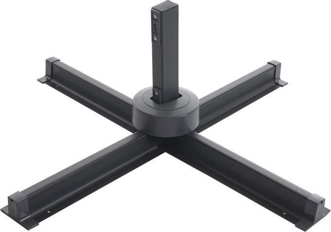 Produktbild Mendler Gastronomie-Ampelschirm HWC-A96, 3x4m (Ø5m) Polyester/Alu, anthrazit ohne Ständer, drehbar (1.04 m)