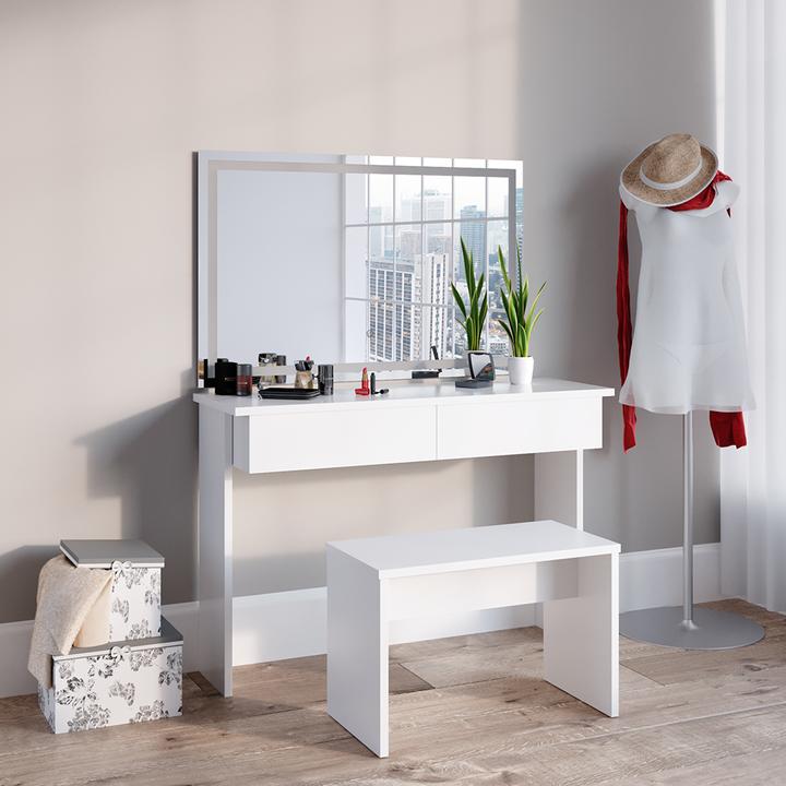 Produktbild Vicco Azur mit Hocker und Beleuchtung (120 x 40 x 83 cm)