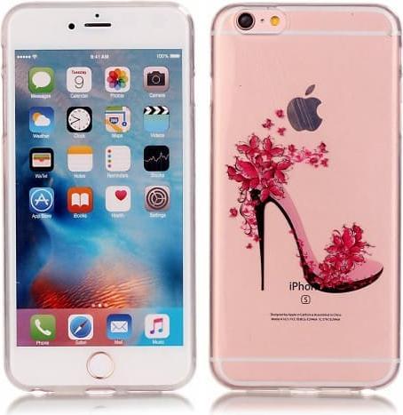 Actual product image Ueli Express iPhone 6s / 6 Super Slim Rubber Case TPU High Heels Flowers (Apple iPhone 6s, Apple iPhone 6)