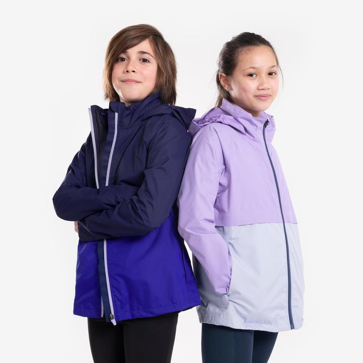 Image du produit Kiprun Veste de course enfants 3 en 1 imperméable veste intérieure amovible - bleu (164)