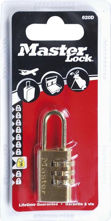 Produktbild Master Lock 20 mm breites Vorhngeschloss mit individuell einstellbarer Kombination und Aluminiumgehuse mit Messi