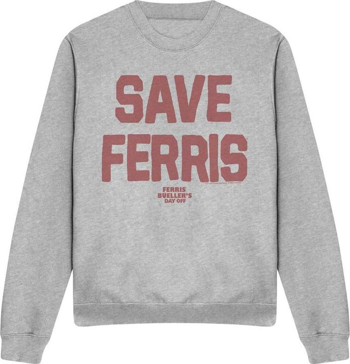 Actual product image Ferris Bueller´s Day Off Unisex Adult Save Ferris Sweatshirt (XL)
