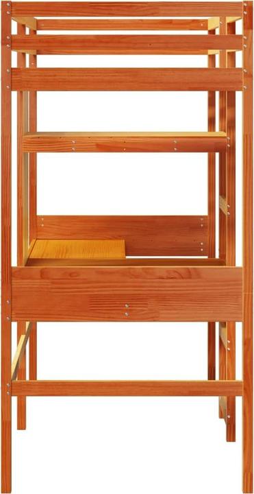 Immagine prodotto VidaXL Letto a soppalco con scrivania e scaffali (90 x 200 cm)