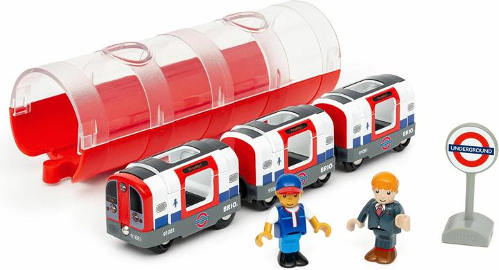 Produktbild Ravensburger BRIO World - Trains of the World Londoner U-Bahn mit Licht und Sound