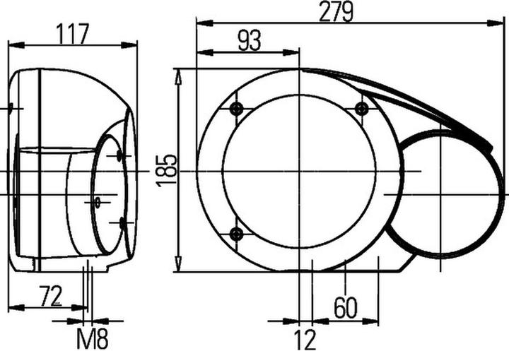Produktbild Hella Scheinwerfer rechts Halogen für AHLMANN