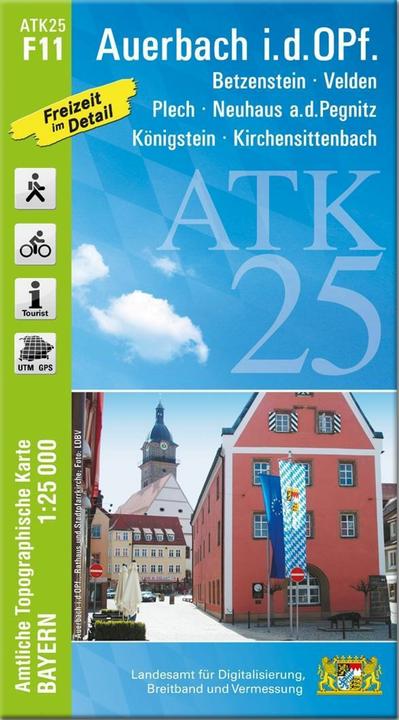Produktbild ATK25-F11 Auerbach i.d.OPf. (Amtliche Topographische Karte 1:25000)