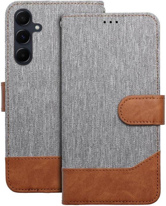 Produktbild OEM Book case JEANS Book for Xiaomi Redmi Note 14 5G gray (Xiaomi Redmi Note 14 5G)