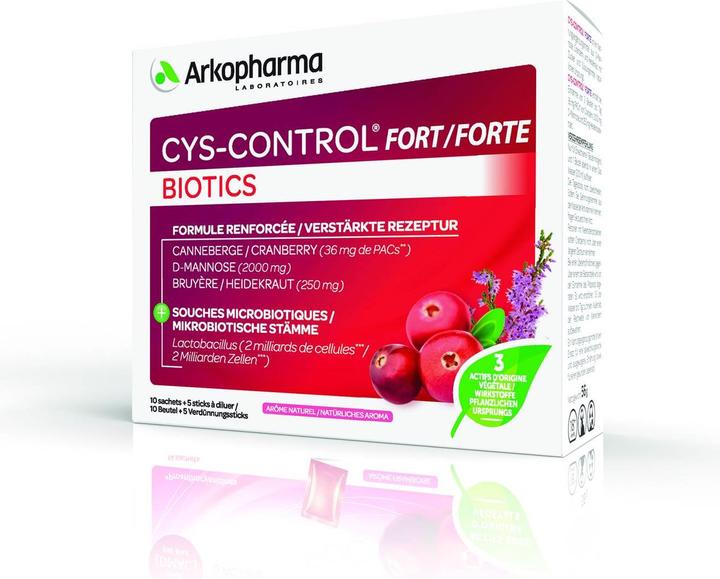 Actual product image Arkopharma Cys-control Forte Biotics Beutel 15 Stk (15 Piece, Beutel, 88 g)