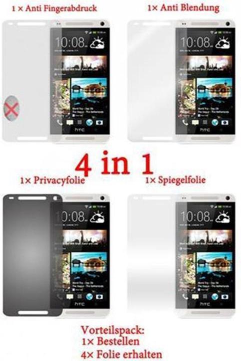 Actual product image Cadorabo 4x protective film (4 Piece, HTC One Mini)