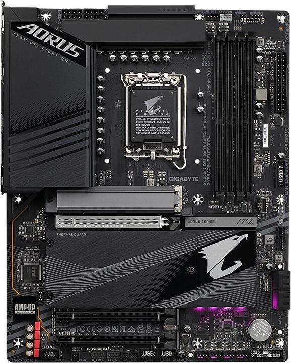 Actual product image Gigabyte Z790 AORUS ELITE DDR4 (LGA 1700, Intel Z790 Express, ATX)