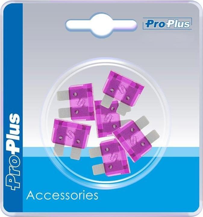 Actual product image ProPlus Flat fuses standard 3A violet 6 pieces in blister pack