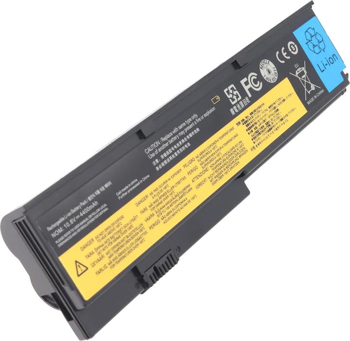 Immagine prodotto AccuCell Batteria adatta per Lenovo ThinkPad X200, Li-Ion, 10.8V, 4400mAh, 47.5Wh, nero (4400 mAh)