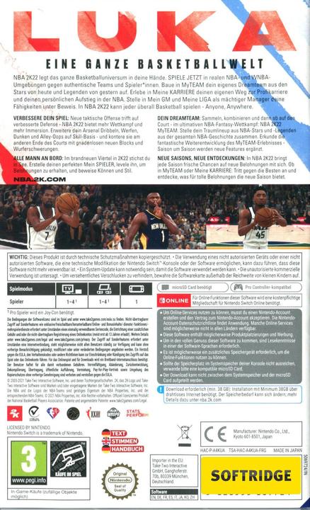 Produktbild 2K Games NBA 2K22 (Switch, DE)