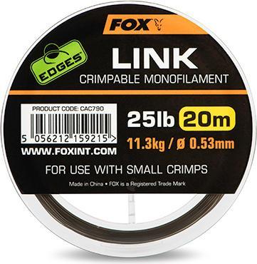 Produktbild Fox Edges Link Trans Khaki Mono – 20m (0.53 mm)