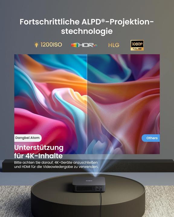 Immagine prodotto Dangbei Atomo (Full HD, 1200 lm, 1.2:1)
