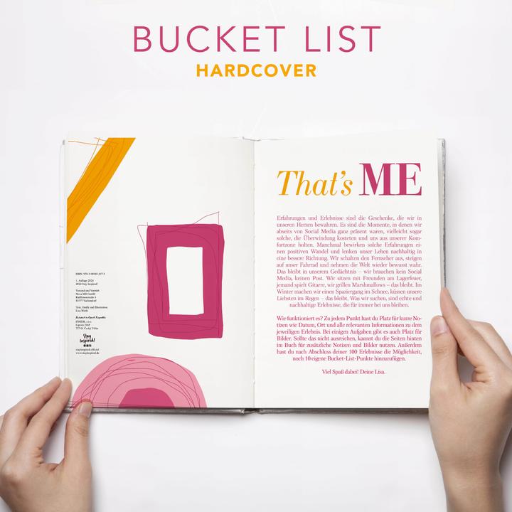 Actual product image That's Me Bucket List | Das ultimative Bucket List Buch für ein erfülltes Leben | Das Ausfüllbu (German, Lisa Wirth, 2024)