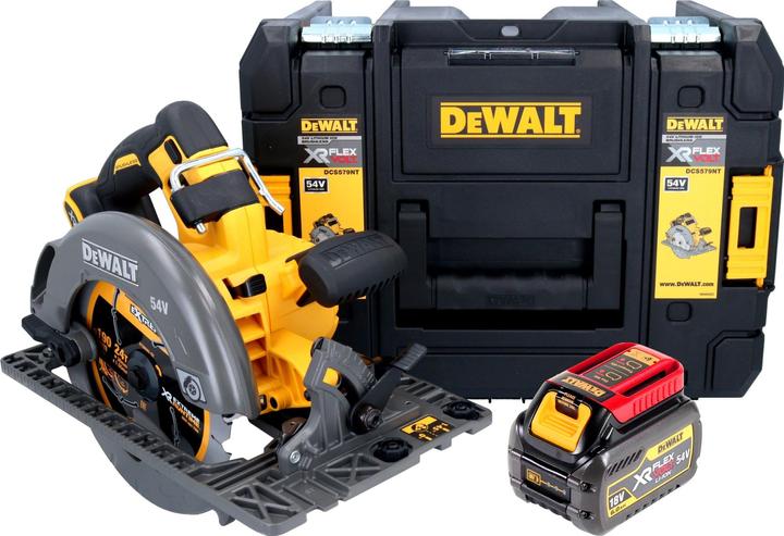 Actual product image DeWalt DCS 579 NT Cordless circular saw 54 V FlexVolt 190 mm brushless + 1x battery 6.0 Ah + TSTAK -