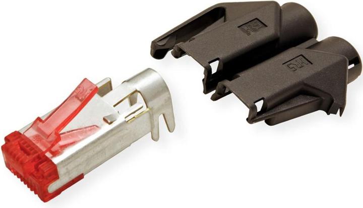 Image du produit EFB Elektronik Fabricant : HIROSE RJ45 Hirose plug STP, TM21 noir, 50 pièces, 3 éléments, Cat. 6 Classe de canal (Câble réseau Connecteur)