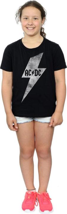 Produktbild AC/DC Mädchen Lightning Bolt TShirt aus Baumwolle (140, 146)