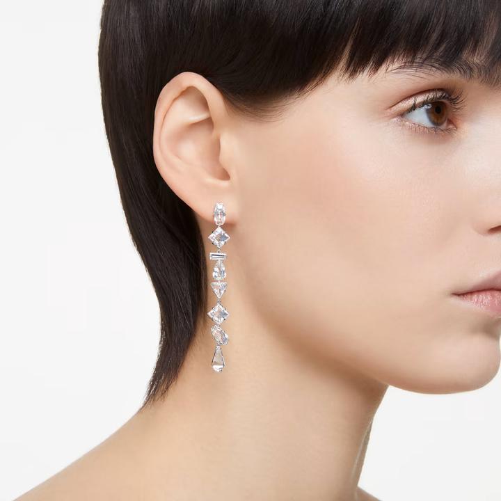 Image du produit Swarovski Mesmera Drop Boucles d'oreilles Différentes tailles Longue Blanc (Métal Swarovski)