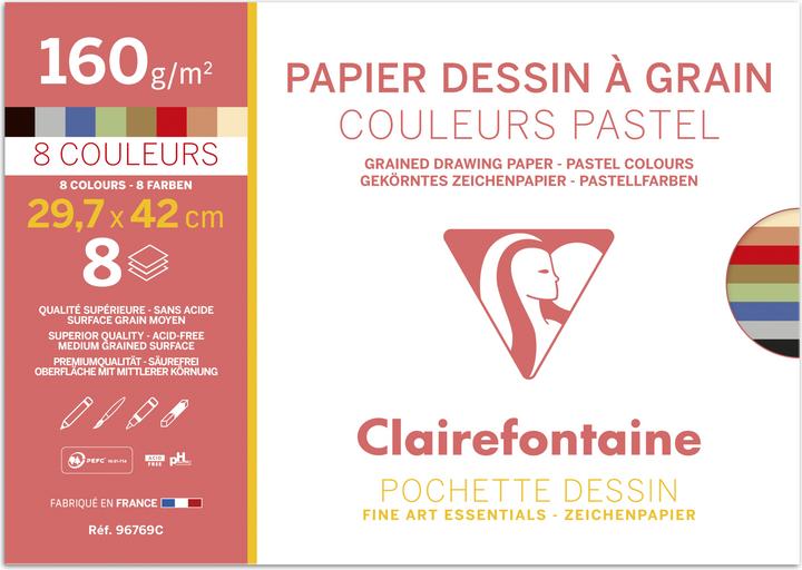 Produktbild Clairefontaine Körniges Papier (160 g/m², 250 x)