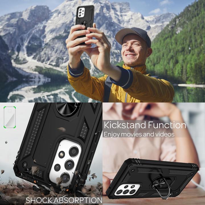 Actual product image Nalia Shockproof military style ring cover (Samsung Galaxy A33)