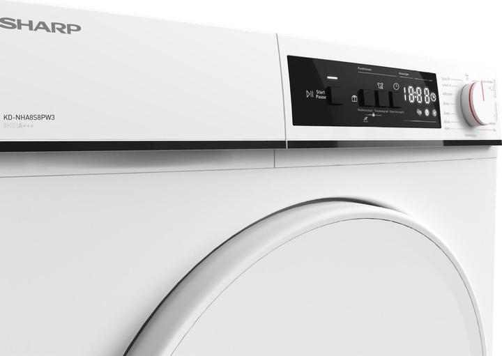 Immagine prodotto Sharp KD-NHA8S8PW3-DE (8 kg, A destra)