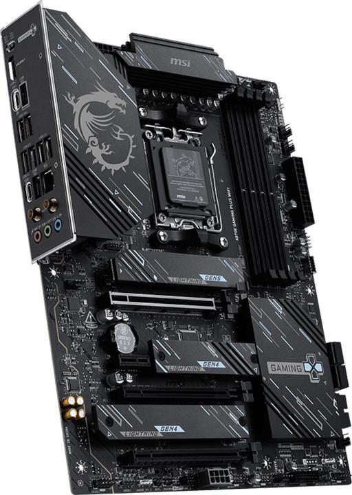 Produktbild MSI X870E GAMING PLUS WIFI (AM5, AMD X870E, ATX)