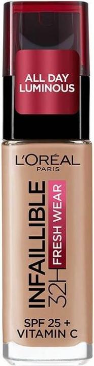Actual product image L'Oréal Paris INFAILLIBLE FRESH WEAR 32H SPF25 vitamina c #225 30 ml (Beige sand)