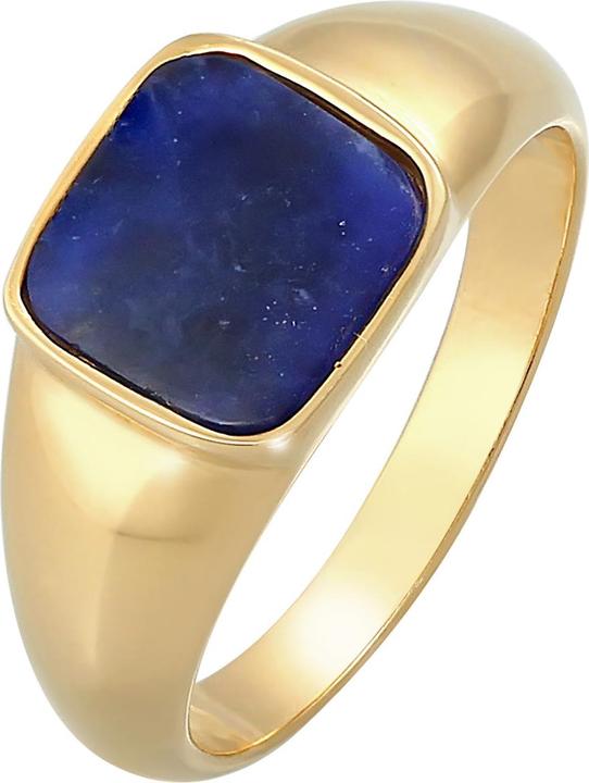 Produktbild Elli PREMIUM Ring Siegelring Sodalith Quadrat Klassik 925 Silber (54, 925 Silber)